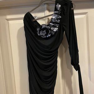 1X - Black One Shoulder Formal Dress *Worn Once*